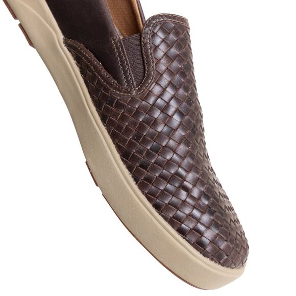 OluKai Brown Woven Loafers - Picture 10 of 16